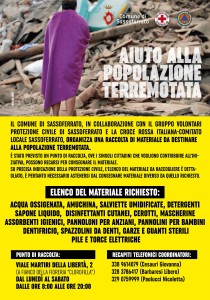 Aiuti terremotati - Sassoferrato