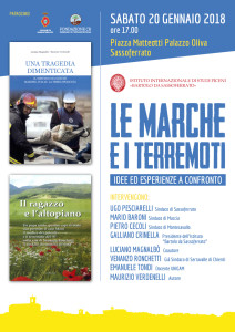 le marche e i terremoti - locandina