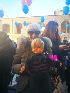 Protesta del comprensorio di Fabriano a difesa del punto nascita il 9 febbraio 2019