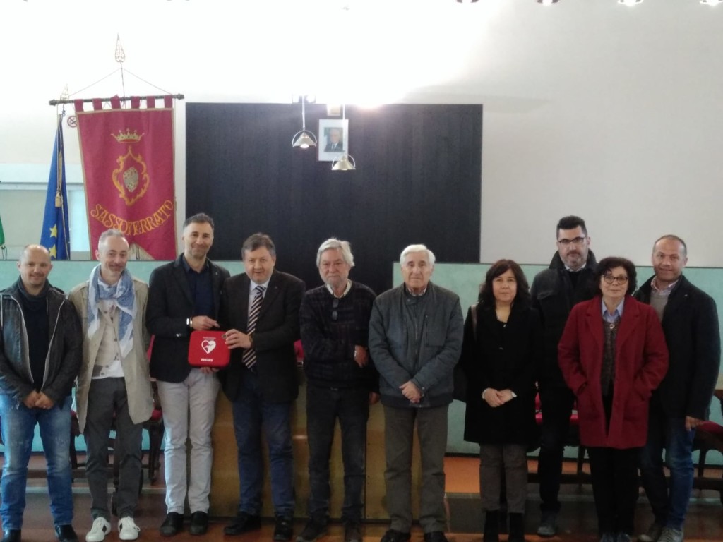 CERIMONIA DI CONSEGNA DEL DEFIBRILLATORE DONATO DAL ROTARY CLUB ALTAVALLESINA GROTTEFRASASSI